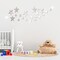 26pcs Stars Acrylic Mirror Wall Stickers 4Sizes Stars Stickers with Adhesive Art Decal 3D Wall Decorations for Baby Kids Bedroom Home DIY Decor (Silver Stars)